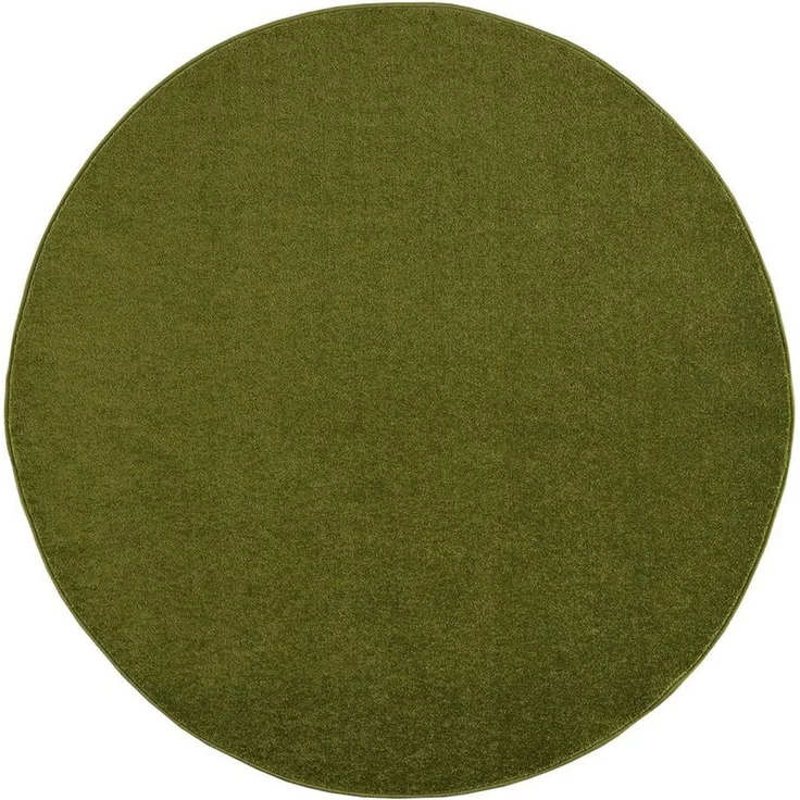 Sanat Teppich Uni, rund, Höhe: 13 mm, robuster Kurzflorteppich, große Farbauswahl, Wohnzimmer, alle Räume – Bild 5