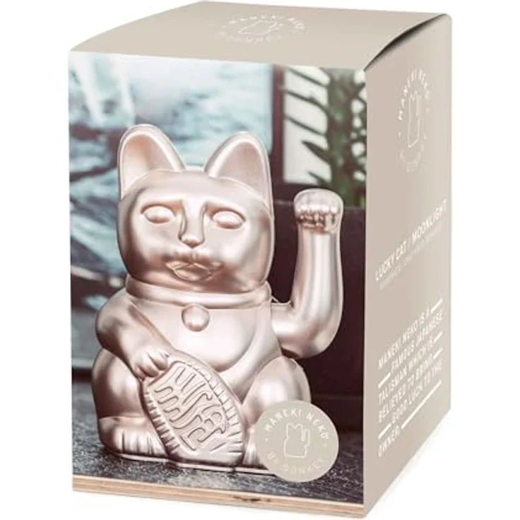Donkey Winkekatze Lucky Cat Metallic Rosa – Bild 3