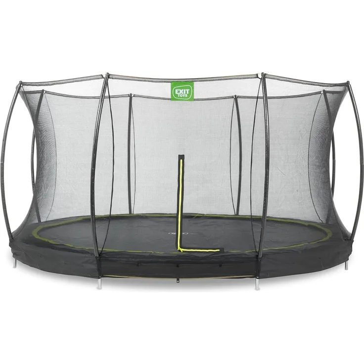 EXIT Silhouette Bodentrampolin ø427cm mit Sicherheitsnetz - schwarz