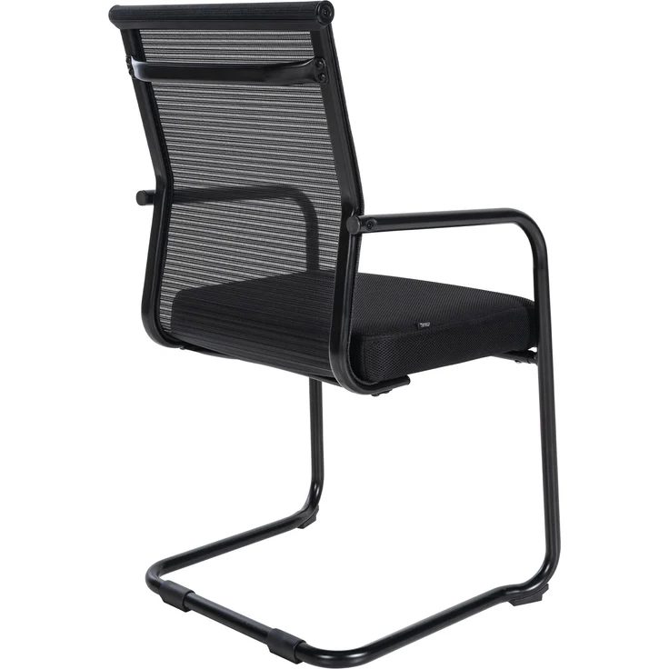 Besucherstuhl LISBON - Stoff Schwarz 55x51x95 cm | Besucherstühle Konferenzstuhl Wartezimmerstuhl Bürostühle Bürostuhl Konferenzraum Wartezimmer – Bild 5