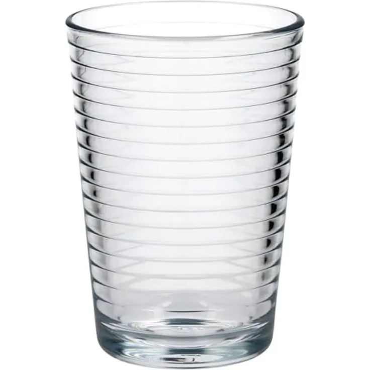 Pasabahce 52752 Doro Wasserglas 210 ml 6er-Set Trinkgläser Gläserset mit Grooved Effekt