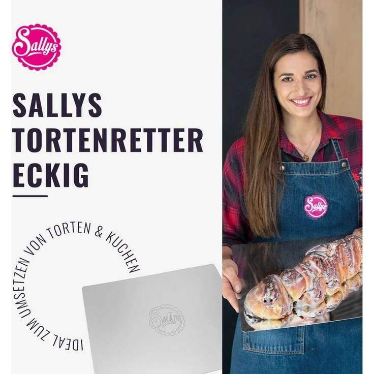 Sallys Tortenbodenheber Duo-Tortenretter: Rund & Eckig für Perfekte Tortenkreationen, Langlebig – Bild 3
