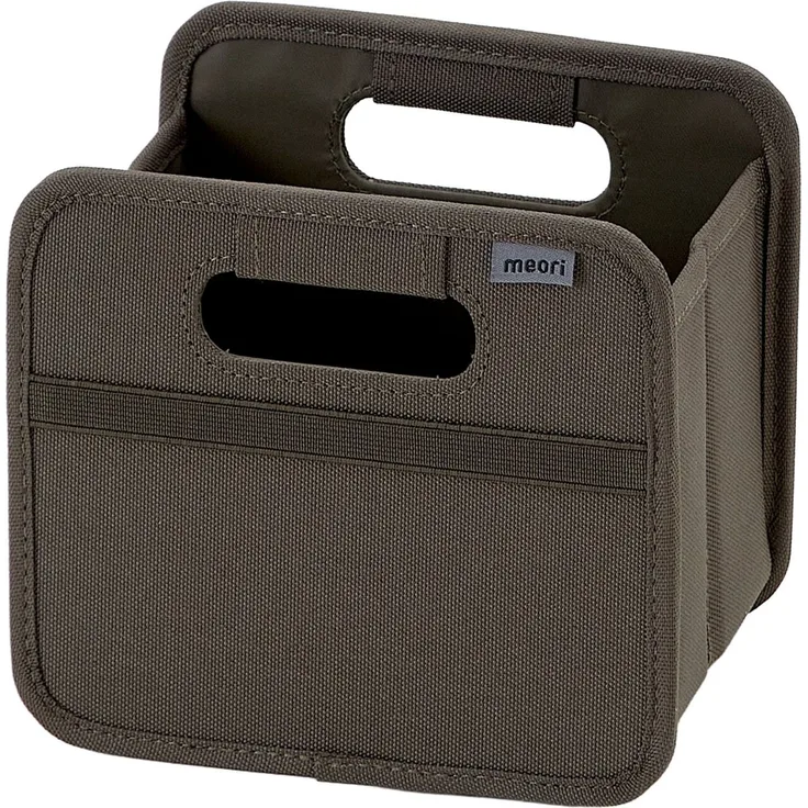 Meori 'Faltbox S' Box, Polyester olive, 16.5 x 14 x 12.5 cm