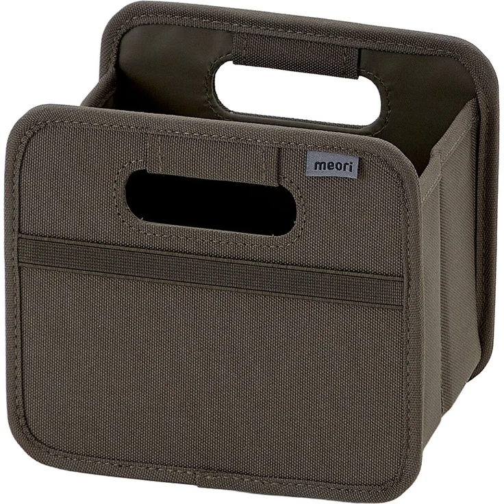 Meori 'Faltbox S' Box, Polyester olive, 16.5 x 14 x 12.5 cm