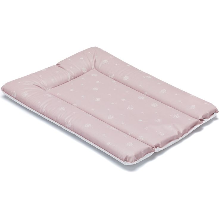 Fillikid Wickelauflage Softy 50 x 70 cm, rosa mit Pusteblumen-Muster, wasserabweisend und ergonomisch gepolstert