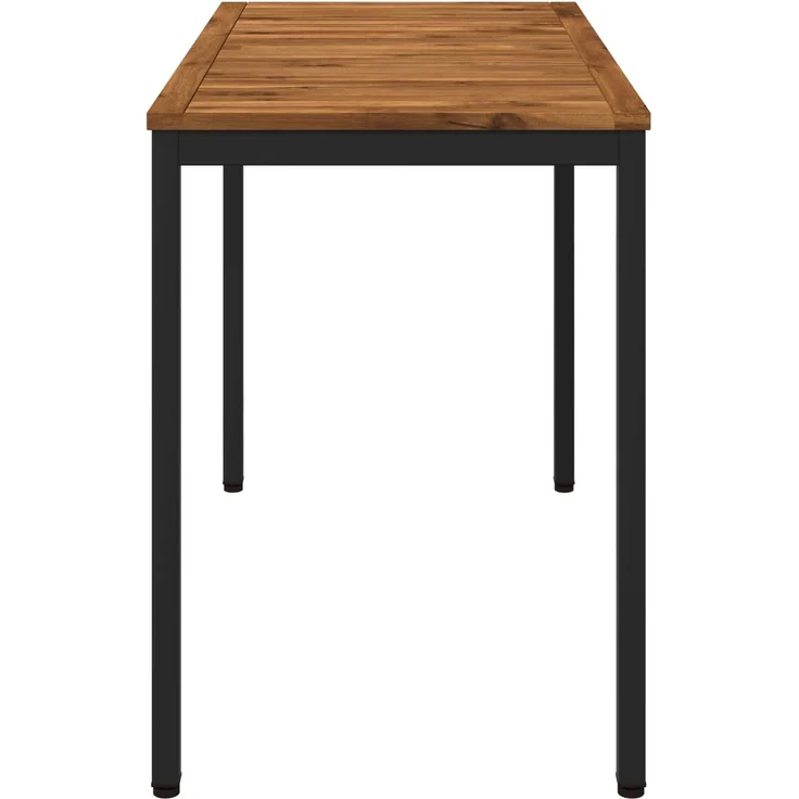 vidaXL Gartentisch NAARDEN Natürlich und Schwarz 108,5 x 55 x 75 cm 901313 – Bild 4