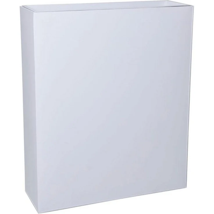 VIVANNO Pflanzkübel pulverbeschichtetes Stahlblech ELEMENTO Kasten - Weiß Matt (1 St), 75x25x90 cm – Bild 1