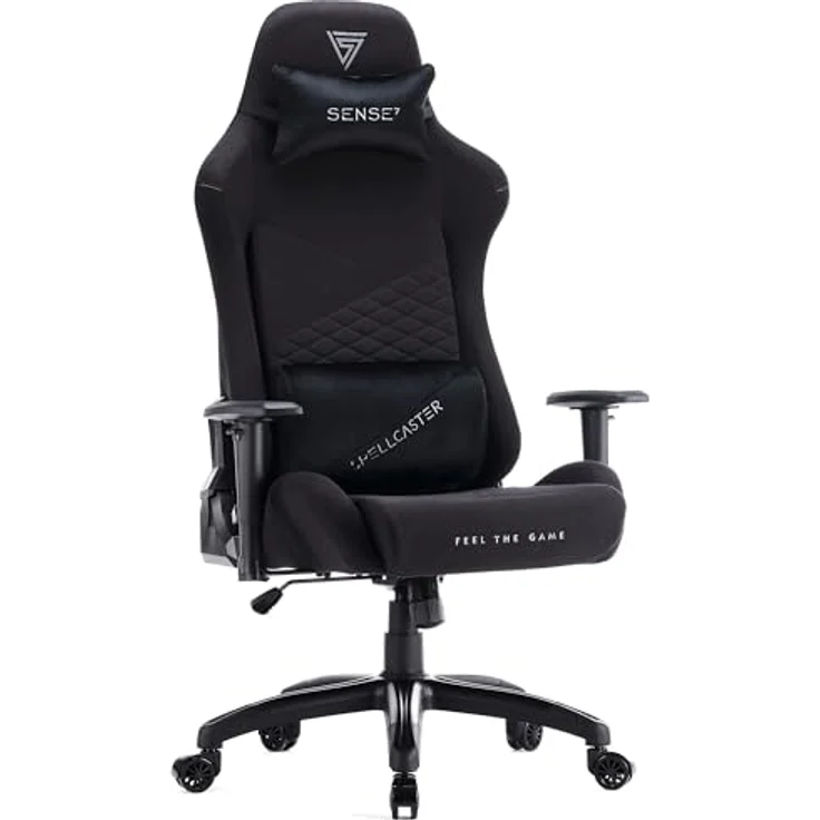 SENSE7 Spellcaster Senshi Edition XL Gaming Stuhl, HDF Platte, Black – Bild 2