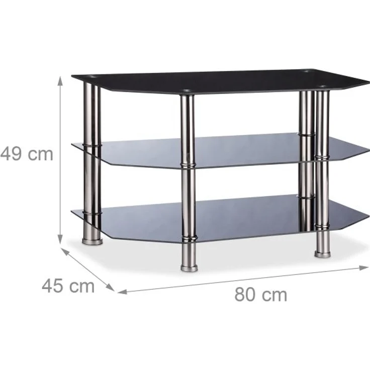 Fernsehtisch Schwarzglas – Bild 4