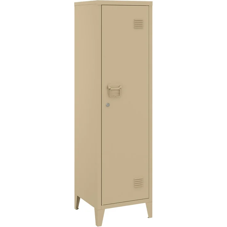 Einzelspind Kurikka 137x38x38 cm Kamelfarben [en. casa] – Bild 6