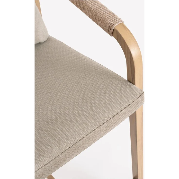 5er Garten-Barset Aremilak - Aluminium Desert Sand, Olefin Taupe – Bild 8