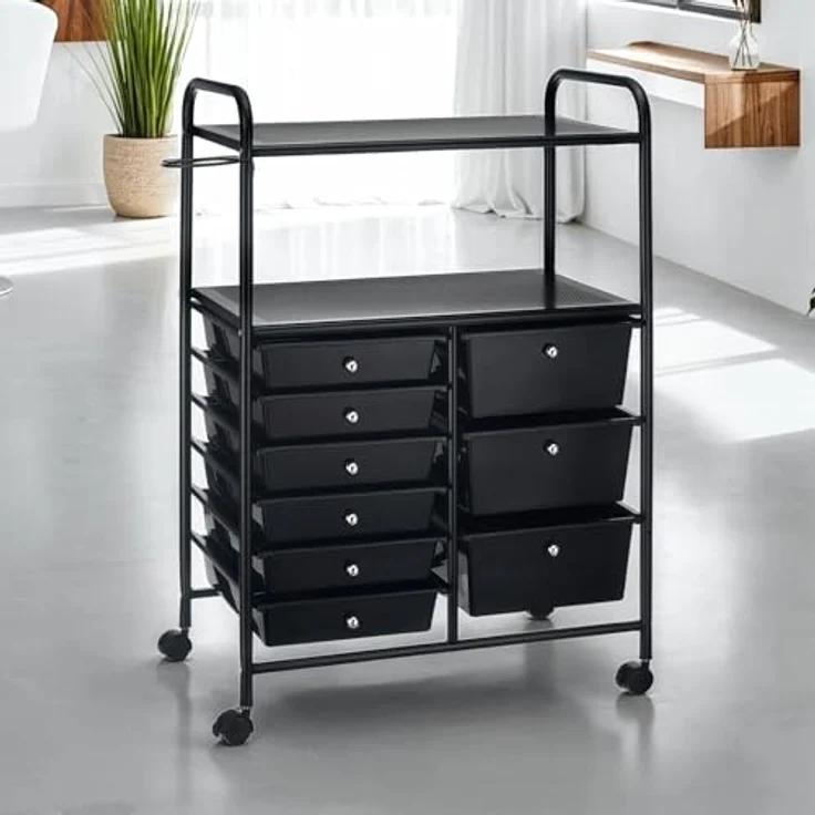 IDIMEX Beistellwagen MARITA, Rollwagen Kosmetik Badregal Beistellwagen Friseurwagen Rollcontainer 9 – Bild 3