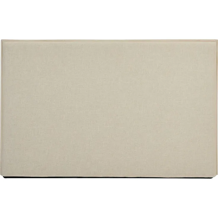 Vente-unique - Bettkopfteil – Abnehmbarer Bezug – 170 cm – Baumwolle & Leinen – Beige – TAHIME