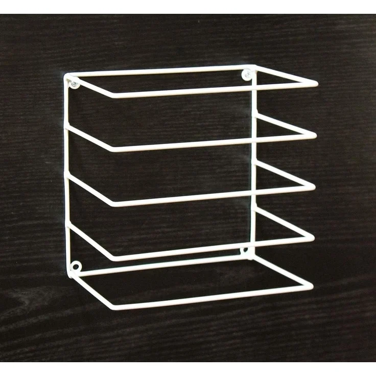 DanDiBo Handtuchhalter Weiss Wand Handtuchregal zur Wandmontage 20 cm 93897 Unsichtbar Schwebend Wandhandtuchhalter Metall Modern Design – Bild 4