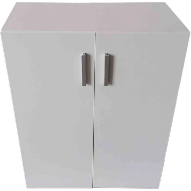 HTI-Living Mehrzweckschrank Kommode mit 2 Regalfächern Nina Weiß (Stück, 1-St, 1 Kommode) Schrank Anrichte Sideboard – Bild 1