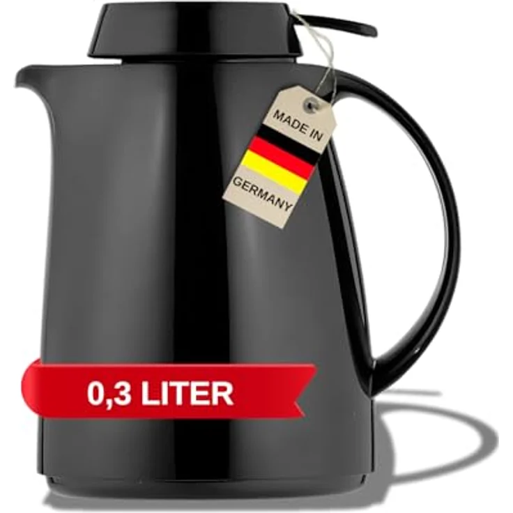 Helios Isolierkanne Servitherm, 0.3 l, mit praktischer Einhandbedienung – Bild 2