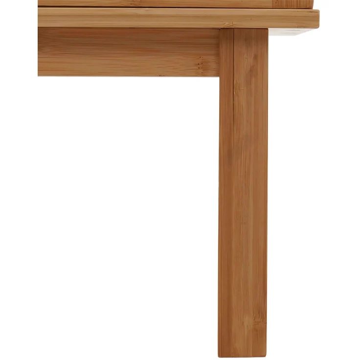 Mendler 'HWC-N81' Badregal mit 3 Regalböden und Schiebetür, Bambus natur, 80 x 45 x 112 – Bild 6