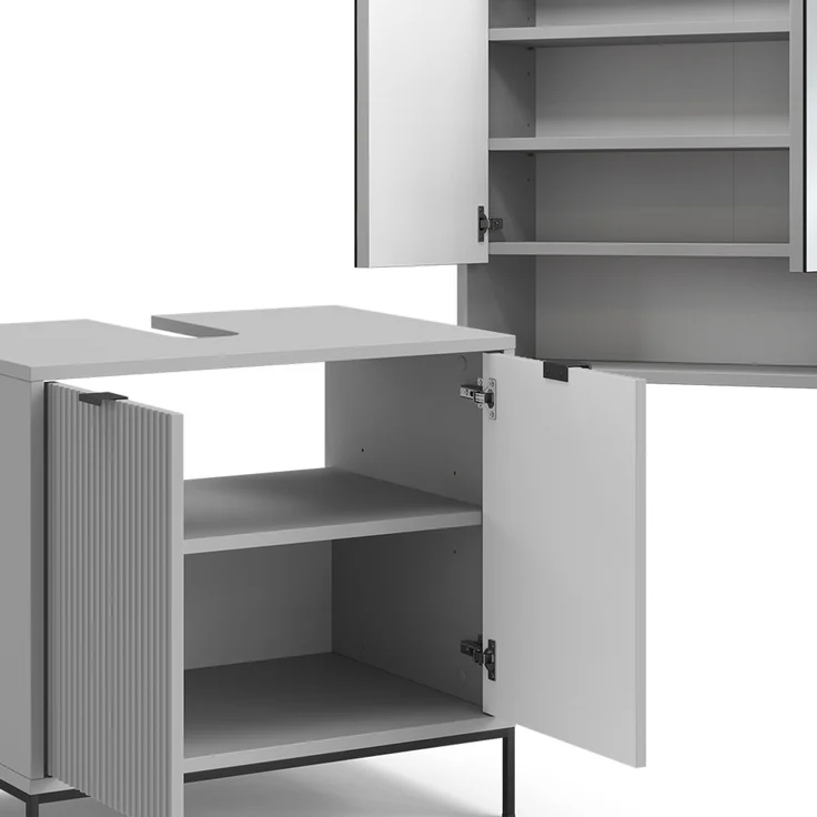 Badmöbel-Set Eliza Grau 2-teilig Vicco – Bild 6