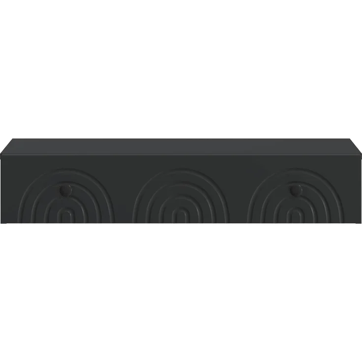 vidaXL Wandmontierter Beistelltisch Schwarz 87,5 x 34,5 x 17 cm 898156 – Bild 5