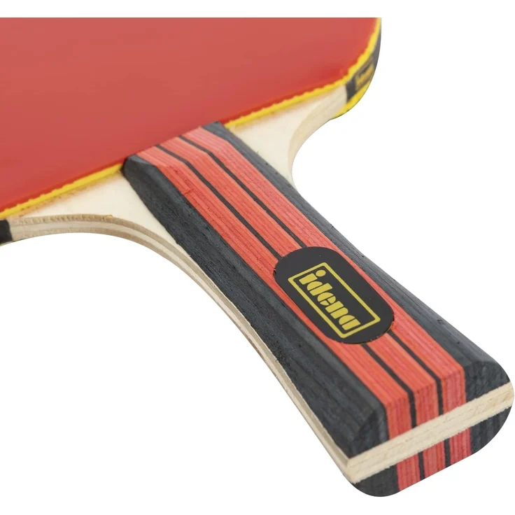 Idena 12-teiliges Tischtennis-Set mit 4 Tischtennisschlägern und 8 Bällen in Weiß und Orange in 3-Stern Qualität, verpackt in einer Tragetasche – Bild 4