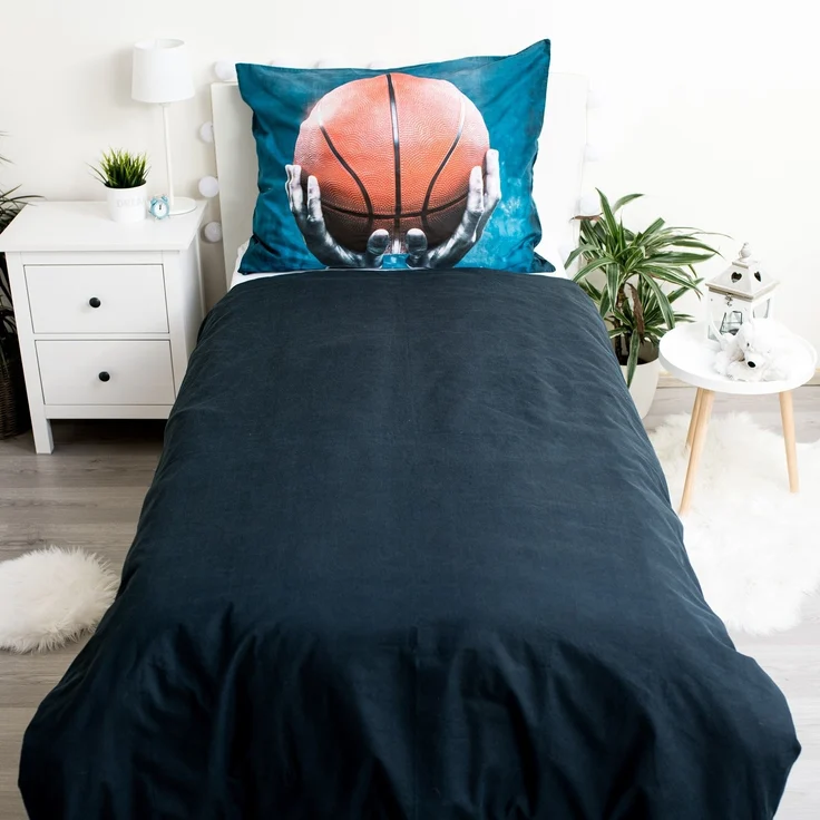 Basketball Baumwolle Bettwäsche – Bettbezug 140x200 cm & Kissenbezug 70x90 cm – Bild 3
