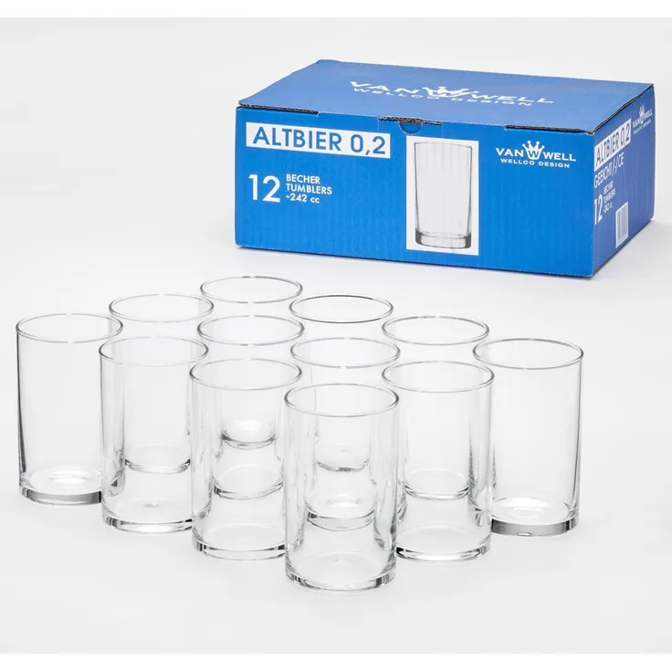 WELLCO Altbierbecher /-/ 200 ml 12Stück
