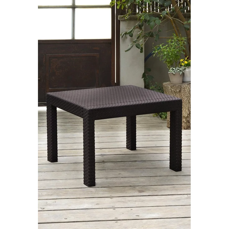 Allibert Polyrattan Gartentisch "Victoria", braun – Bild 2