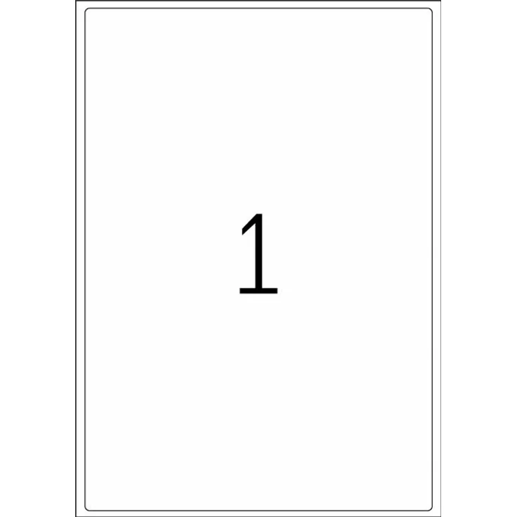 100 HERMA Adressetiketten 4252 weiß 199,6 x 289,1 mm