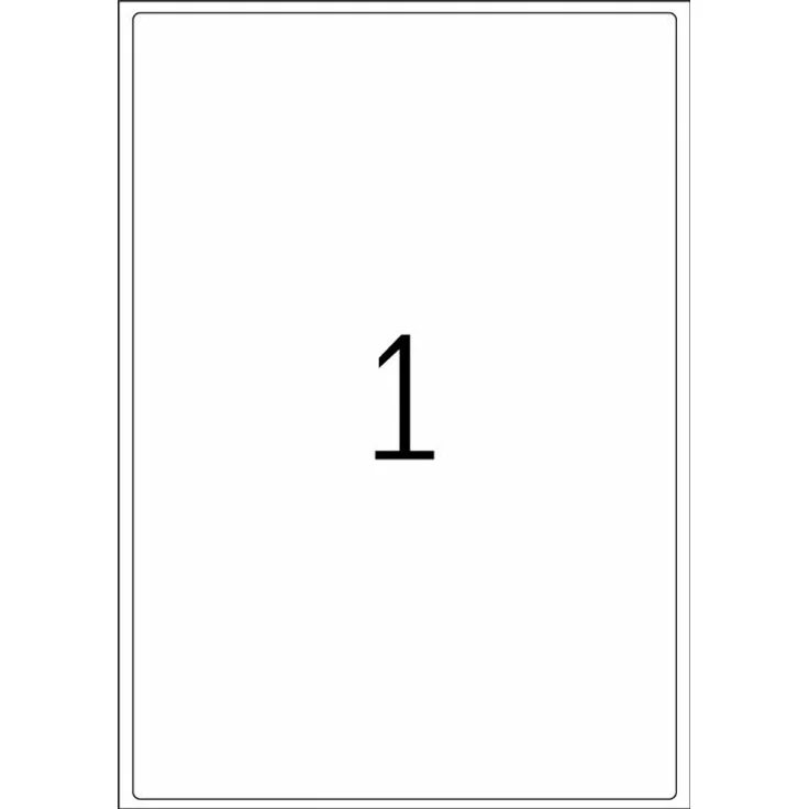 100 HERMA Adressetiketten 4252 weiß 199,6 x 289,1 mm