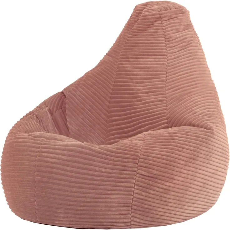 icon Sitzsack Sitzsack Sessel aus Cord Flauschig für Kinder „Dalton", 69 x 59 x 65 cm, Made in Germany, für Kinderzimmer
