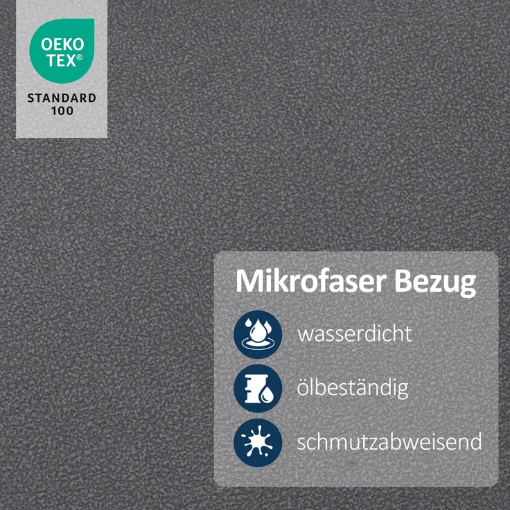 M MCombo Relaxsessel mit Liegefunktion, Lesesessel, 360° Drehbarer Fernsehsessel, mit Hocker, mit Kissen & Seitentasche, bis 120 Kg Belastbarer TV-Sessel für Wohnzimmer, 9099 (Grau-Mikrofaser) – Bild 6