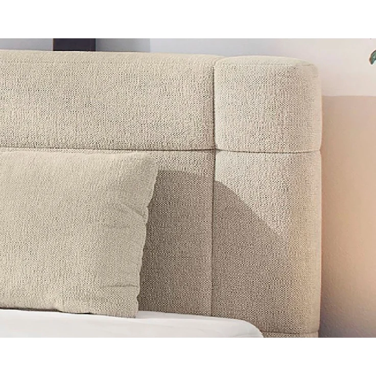 Jockenhöfer 'Romana' Boxspringbett, 180x200 cm, Chenille Beige – Bild 3