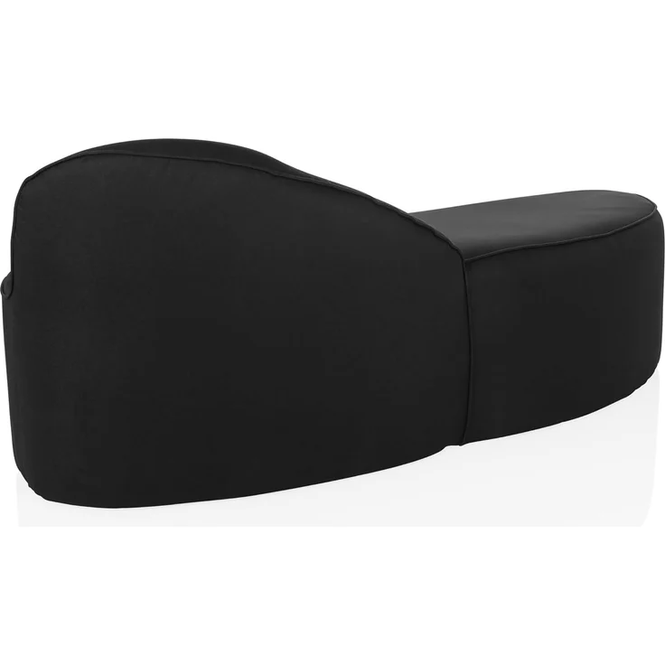 hjh OFFICE Modernes Loungesofa Baracoa Chaiselongue rechtsseitig, Couch Relaxliege gepolstert, Stoffbezug Schwarz – Bild 8