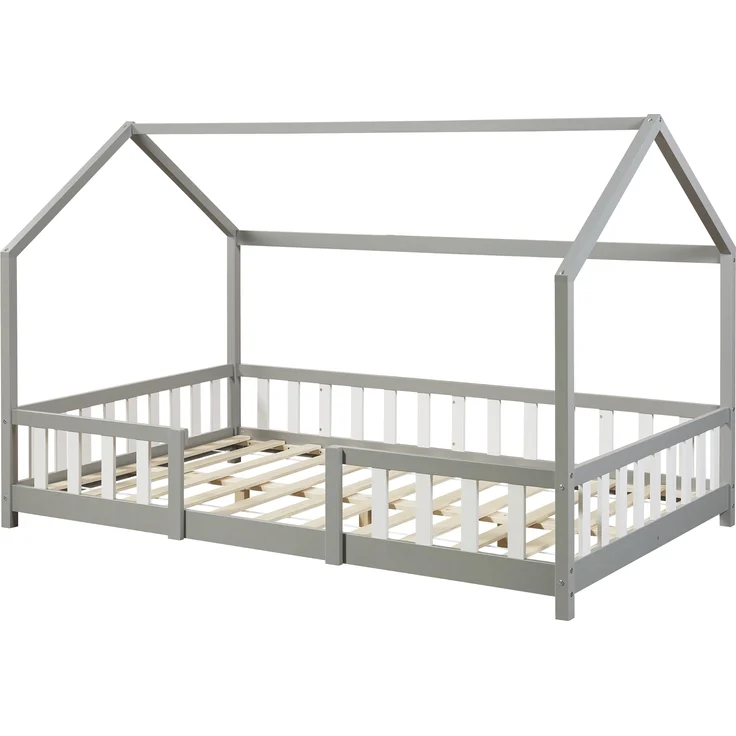 Hausbett Sisimiut 120x200 cm Hellgrau / Weiß [en. casa] – Bild 3