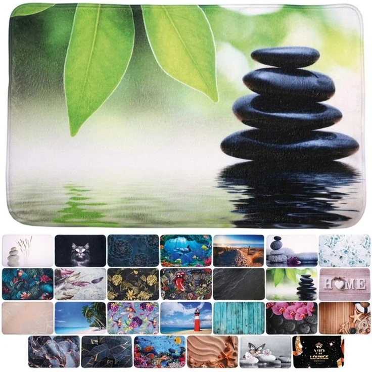 Sanilo Badematte Harmony, rutschhemmend, waschbar, schnelltrocknend, Polyester, rechteckig, sehr weich, hochwertig & modern, 50 x 80 cm oder 70 x 110 cm – Bild 4