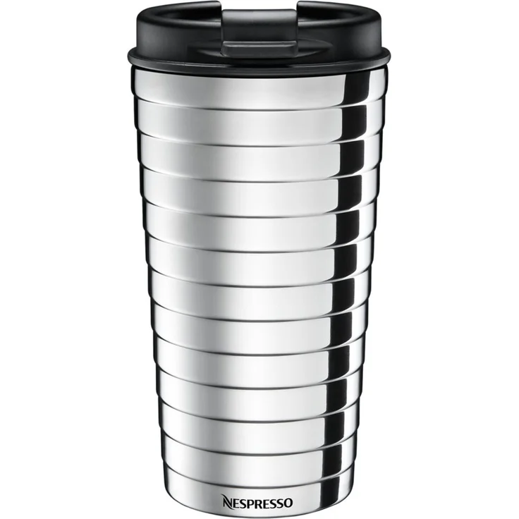 NESPRESSO Thermobecher TOUCH Travel Mug 345ml, Edelstahl Auslaufsicher – Bild 1