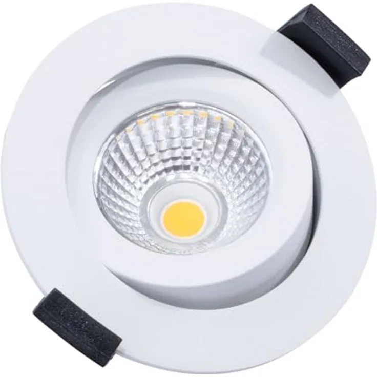 Dotlux LED-Leuchte CIRCLEminidim 6W, dimmbar, 3000K, spritzwassergeschützt, ultraflach, weiß