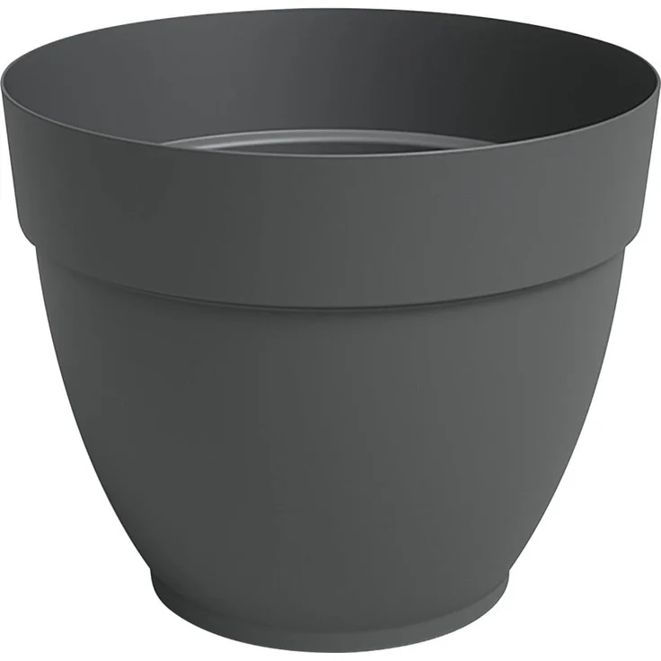 Artevasi Pflanztopf Capri Campana Kunststoff anthrazit matt Ø 30 x 25 cm – Bild 1