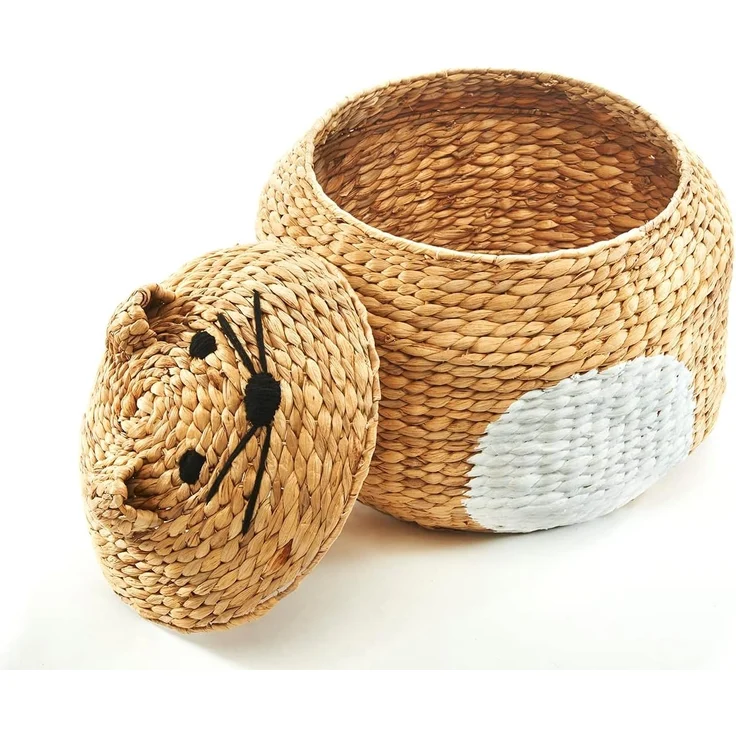 Kobolo Wäschekorb Aufbewahrungskorb Spielzeugkorb Korb KITTY (mit Deckel) – Bild 4