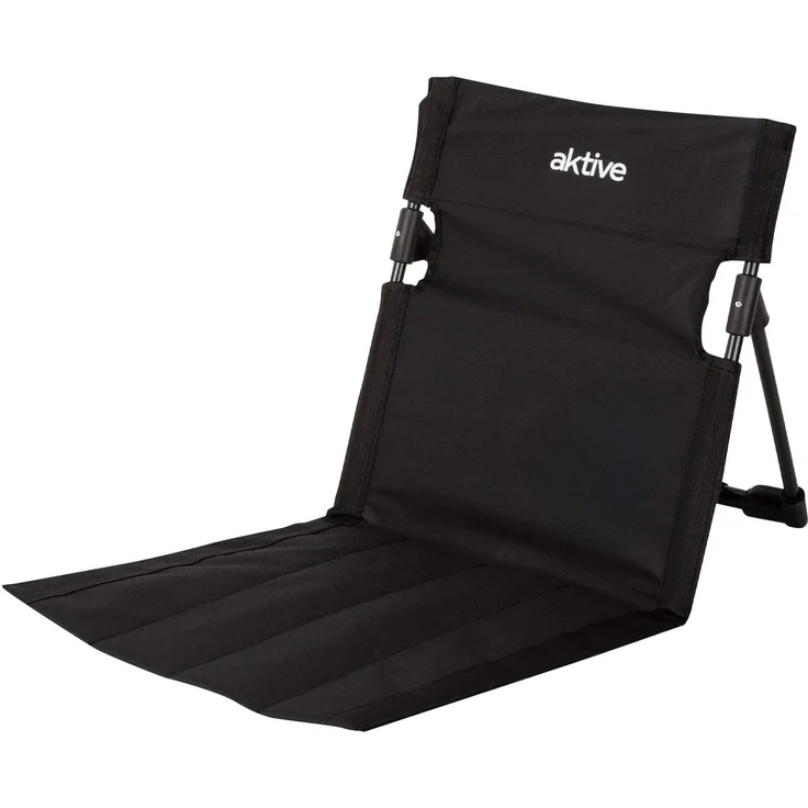 AKTIVE 62459 Klappstuhl mit Verstellbarer Rückenlehne und Tragetasche, Gestell aus Stahl und Oxford-Gewebe, leicht und kompakt, für Camping, Strand und Outdoor (62459)