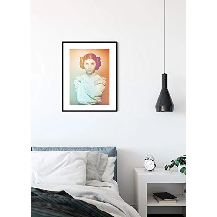 Komar Wandbild | Star Wars Classic Icons Color Leia | Kunstdruck, 50 x 70 cm, Bunt, ohne Rahmen, Premium-Fotopapier – Bild 2