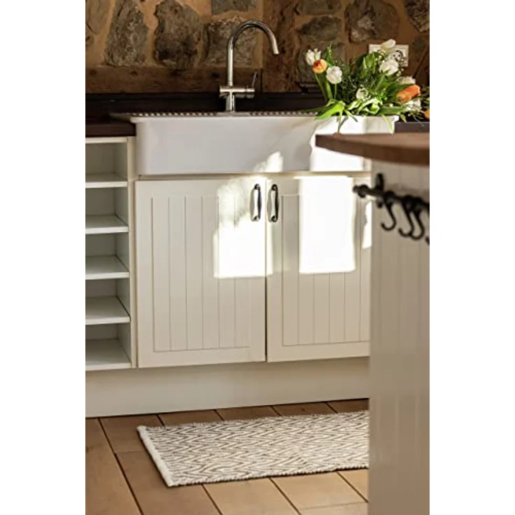 WENKO Badematte Altai, nachhaltiger Badteppich aus 100% Polyester, 50 x 80 cm, Ethno-Style in erdigen Farbtönen – Bild 9