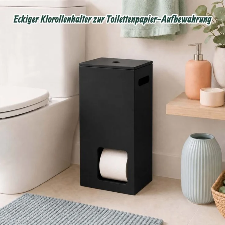 Relaxdays Toilettenpapier Aufbewahrung 8 Rollen – Bild 2