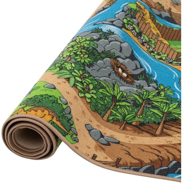 Snapstyle Kinderteppich Kinder Spiel Straßen Teppich Dino Welt, Rechteckig, Höhe: 4 mm – Bild 3
