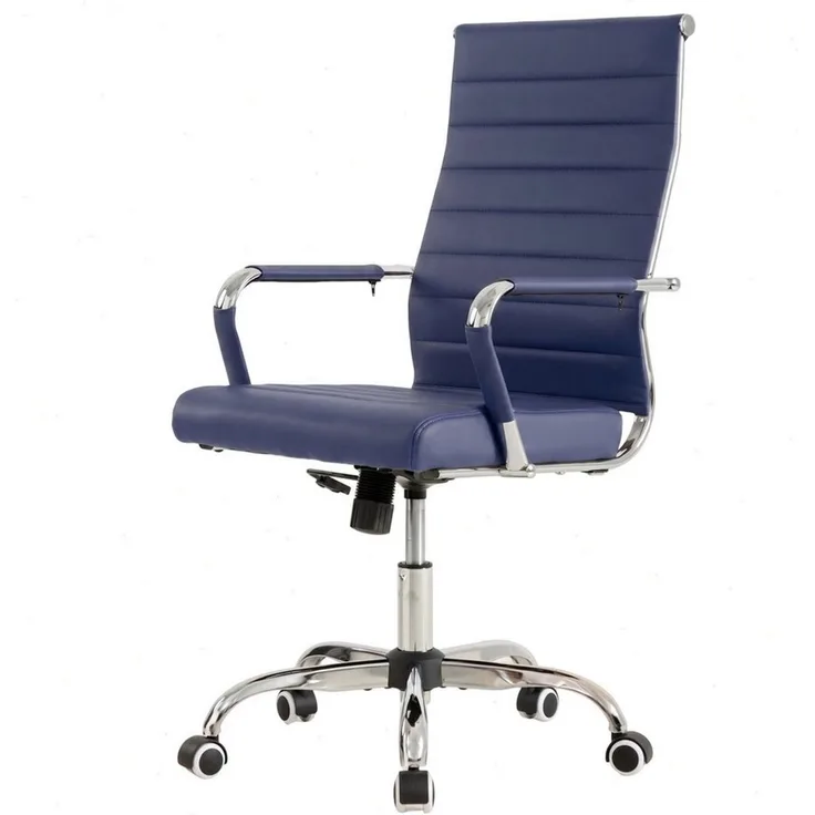 UEV Stuhl Schreibtischstuhl ergonomisch, Drehstuhl mit Rollen (Bis 150kg, Konferenzstühle, Büro-Gästestuhl), Höhenverstellbar,Wippfunktion,Metallrahmen,Gepolstert Kunststoff