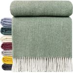 Wolldecke "TIROL-A" 100 % Wolle, 140x200 cm in versch. Farben, STTS