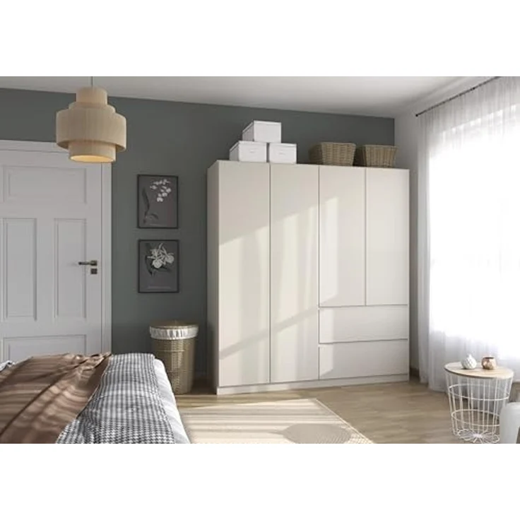 rauch Drehtürenschrank Kleiderschrank Schrank Garderobe COSTA in den Breiten 91/136/181 cm (in 3 Ausstattungen BASIC/CLASSIC/PREMIUM) viel Platz, grifflose Front und Push-to-Open Funktion MADE IN GERMANY – Bild 2