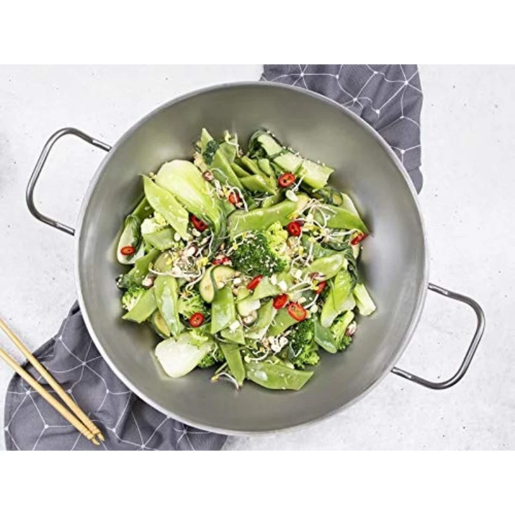 chg WOK Pfanne 30.5 cm 3,4 l silber – Bild 4