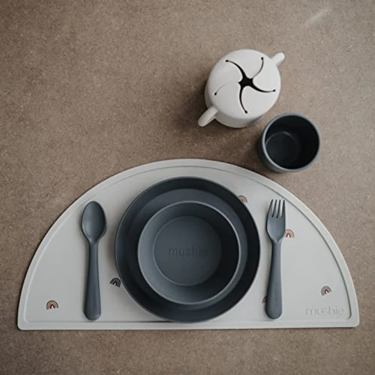 Mushie Mushie -2 Round Smoke plates – Bild 4