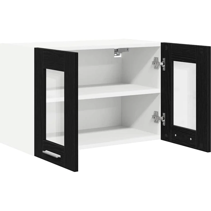 vidaXL Hängeschrank 2 stk. Schwarz Eichen-Optik 60 x 31 x 40 cm 884213 – Bild 6